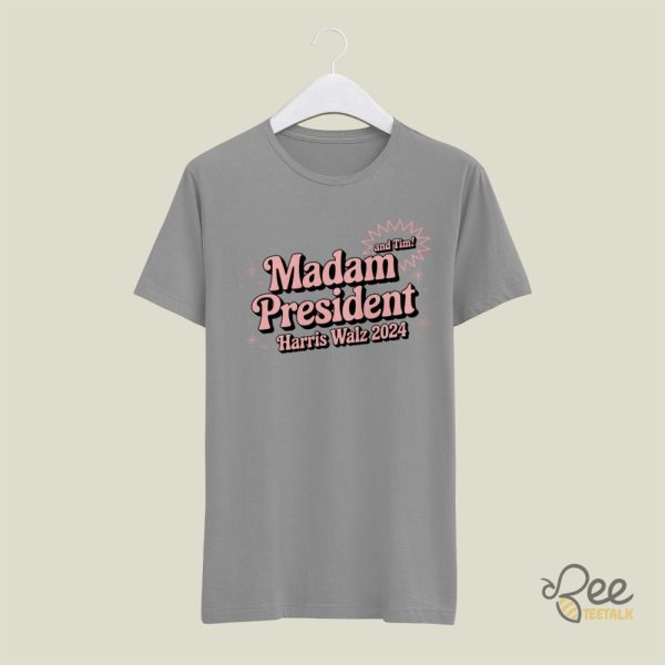 Barbie Style Madam President Kamala And Tim Shirt Harris Walz 2024 Tee beeteetalk 5