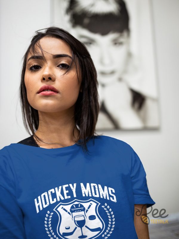 Hockey Moms Social Club Shirt Sports Mom Loud And Proud Graphic Crewneck Tee beeteetalk 2