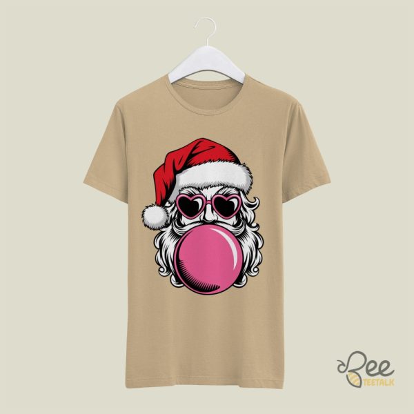 Bubblegum Santa Claus Christmas Shirt Funny Vintage Xmas Gift beeteetalk 3