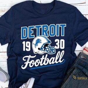 Retro Detroit Lions Football Helmet 1930 Vintage Shirt beeteetalk 2