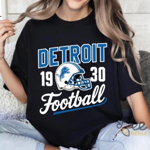 Retro Detroit Lions Football Helmet 1930 Vintage Shirt beeteetalk 3