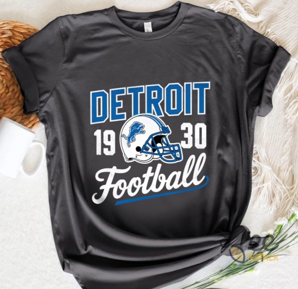 Retro Detroit Lions Football Helmet 1930 Vintage Shirt beeteetalk 5