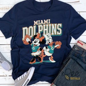 Nfl Miami Dolphins Minnie Mouse And Daisy Duck Cheerleading Shirt Disney beeteetalk 5