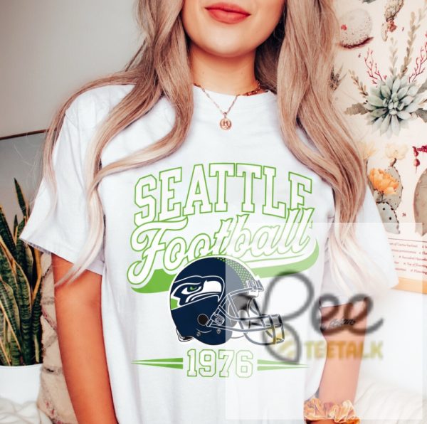 Est 1976 Seattle Seahawks Football Vintage Sweatshirt T Shirt Hoodie Retro Gift For Seattle Football Fans beeteetalk 1 1