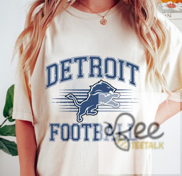 Detroit Lions Football Vintage Crewneck Sweatshirt T Shirt Hoodie Detroit Game Day Tee beeteetalk 3 1