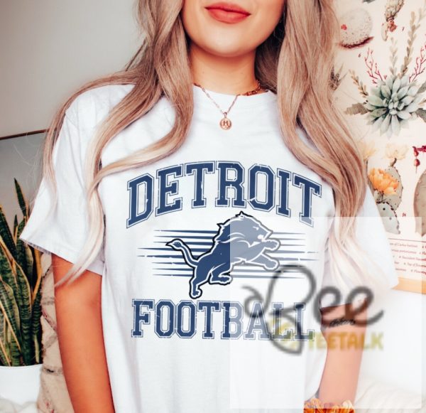 Detroit Lions Football Vintage Crewneck Sweatshirt T Shirt Hoodie Detroit Game Day Tee beeteetalk 4 1