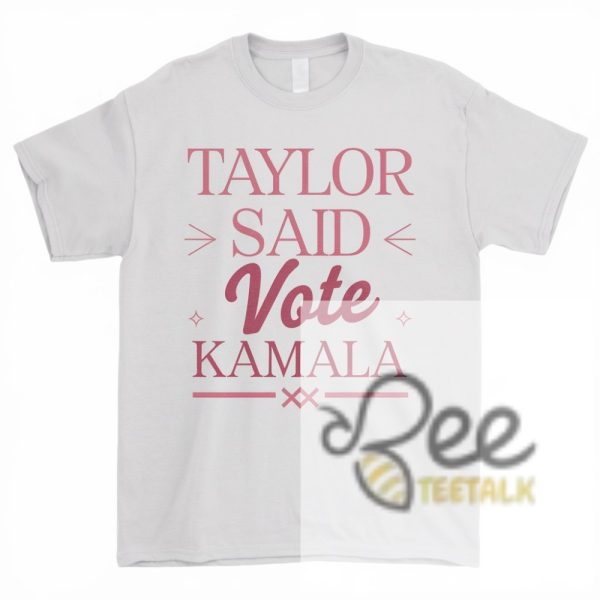 Taylor Swift Said Vote Kamala Harris Shirt Swifties Endorsement Vmas 2024 Tee beeteetalk 1