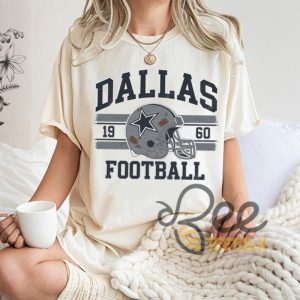 Vintage Dallas Cowboys Football Shirt Dallas Est 1960 Retro Football Helmet Tee Gift For Fans beeteetalk 3