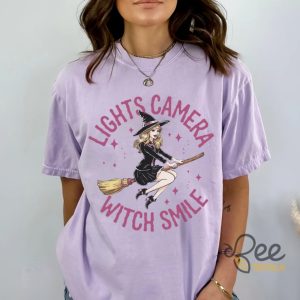 Swiftie Inspired Lights Camera Witch Smile Halloween T Shirt Sweatshirt Hoodie Cute Gift For Fans beeteetalk 2