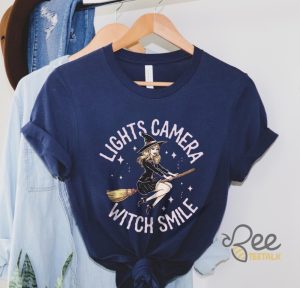 Swiftie Inspired Lights Camera Witch Smile Halloween T Shirt Sweatshirt Hoodie Cute Gift For Fans - | Beeteetalk High-quality Image