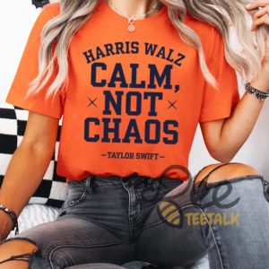 Harris Walz Calm Not Chaos Graphic Tee For Swifties Kamala Harris 2024 For President Shirt beeteetalk 4