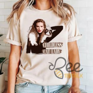 Childless Cat Lady Taylor Swift Shirt Swifties Gift For Kamala Harris Endorsement beeteetalk 2