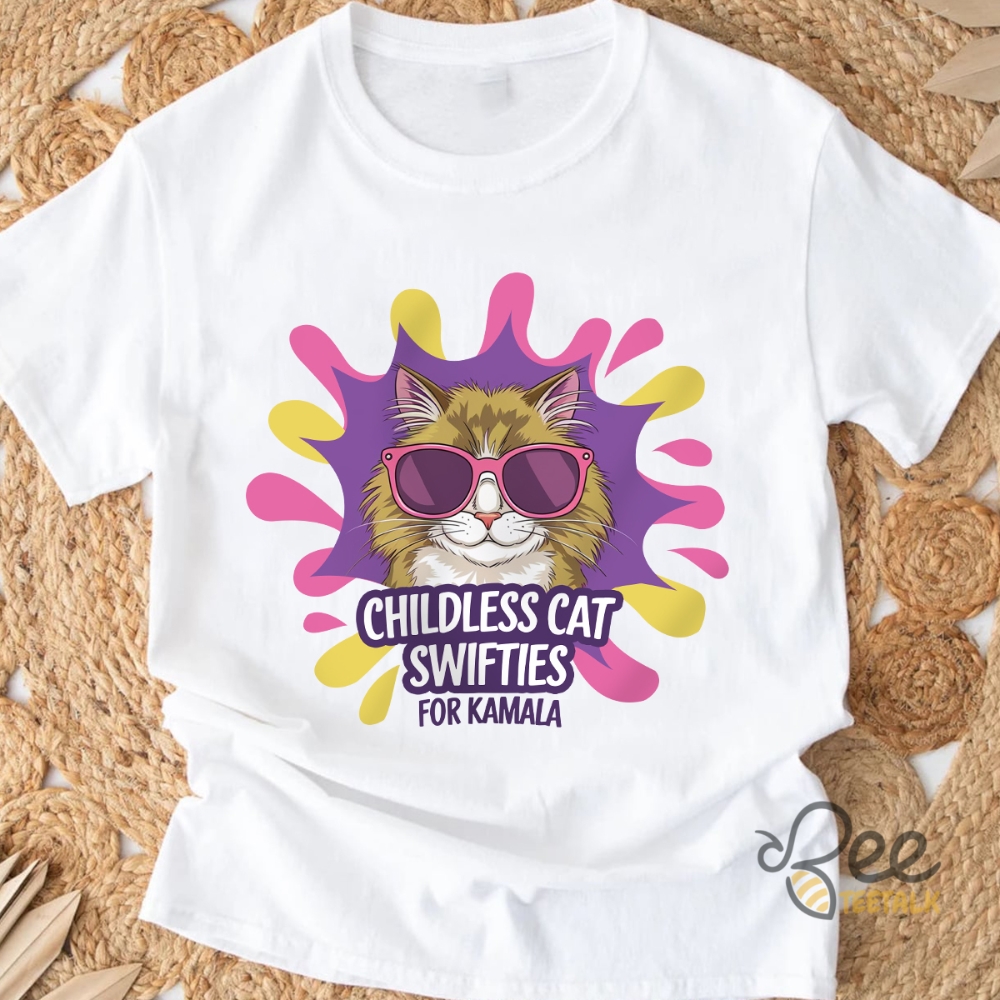 Childless Cat Swifties For Kamala Harris Shirt Taylor Swift