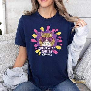 Childless Cat Swifties For Kamala Harris Shirt Taylor Swift beeteetalk 6