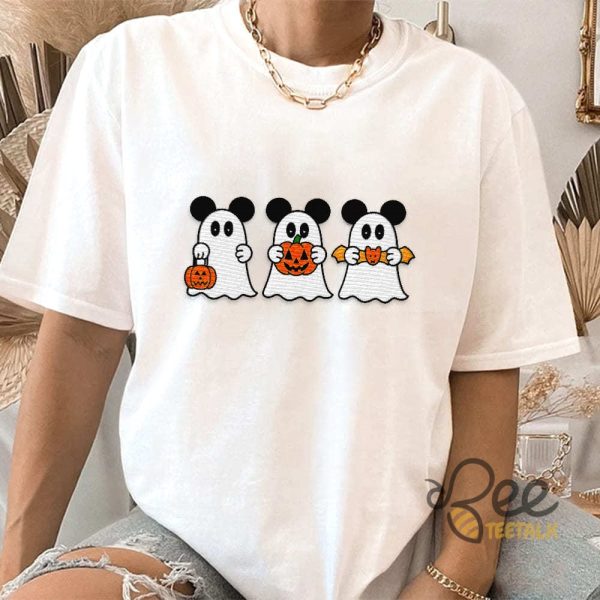 Trick Or Treat Mickey Ghosts Embroidered Sweatshirt T Shirt Hoodie Disney Halloween Spooky Gift beeteetalk 1