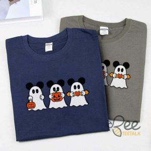 Trick Or Treat Mickey Ghosts Embroidered Sweatshirt T Shirt Hoodie Disney Halloween Spooky Gift beeteetalk 5