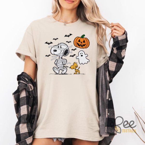 Cute Mummy Snoopy Halloween Embroidered Sweatshirt T Shirt Hoodie beeteetalk 3