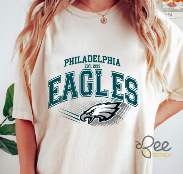 Vintage Philadelphia Shirt Green Eagles Sweatshirt Philadelphia Football Fan Gift Eagles Tee Game Day T Shirt beeteetalk 2