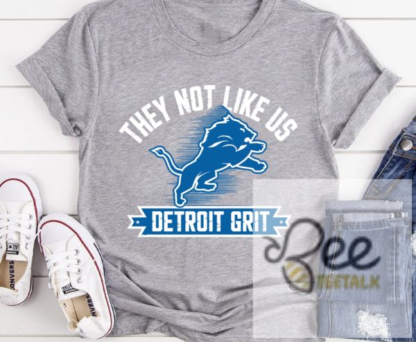 Vintage Detroit Lions Football Tshirt Sweatshirt Hoodie They Not Like Us Detroit Grit Game Day Tee Shirt beeteetalk 5