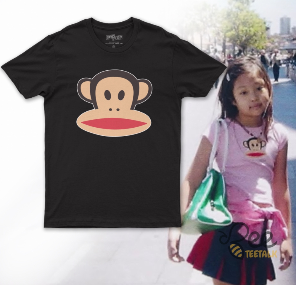 Frank Paul Monkey Shirt Worn By Blackpink Jennie Childhood Funny Graphic Tee Reprinted