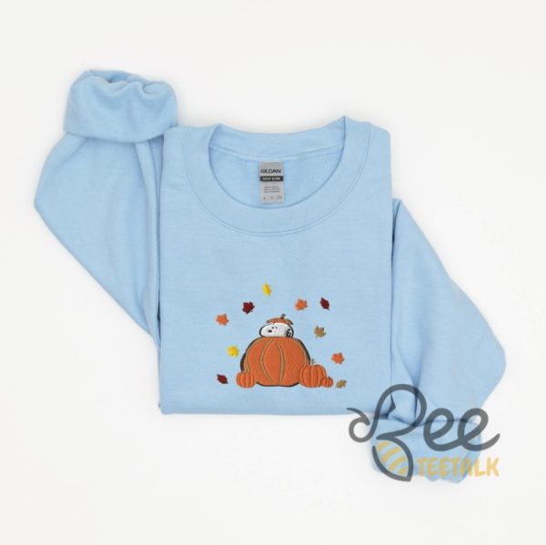 Snoopy Fall Embroidered Sweatshirt T Shirt Hoodie Snoopy Pumpkins Crewneck Sweater Autumn Peanuts Halloween Shirts beeteetalk 1