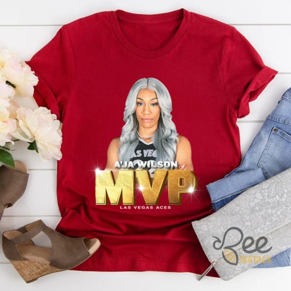 Aja Wilson Mvp Shirt 2024 Wnbas Unanimous Mvp Shirt Las Vegas Ace Shirt beeteetalk 1