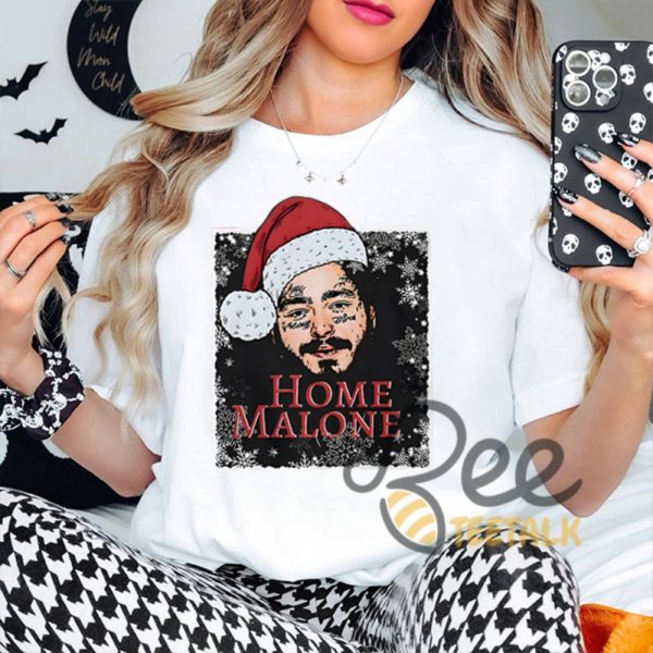 Home Malone Sweatshirt T Shirt Hoodie Funny Post Malone Christmas Shirt Home Alone Ghost Malone Shirt beeteetalk 6