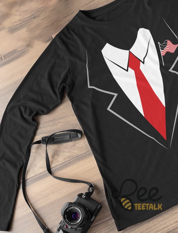 Funny Donald Trump Halloween Costume President Donald Trump Suit And Tie Easy Cosplay T Shirt Sweatshirt Hoodie beeteetalk 2