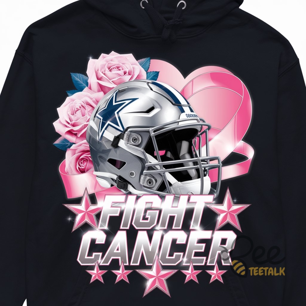 Fight Cancer Breast Cancer Dallas Cowboy Shirt Nfl Football Gift