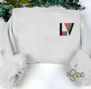 Lv Hasmas Embroidered T Shirt Sweatshirt Hoodie Louis Vuitton Free Palestine Shirt Anti Hamas Gift - | Beeteetalk High-quality Image