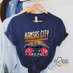 Kansas City Chiefs T Shirt Sweatshirt Hoodie Football Skyline Shirt Kc Chiefs Fan Proud Champions Gift beeteetalk 2