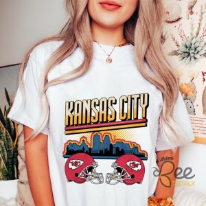 Kansas City Chiefs T Shirt Sweatshirt Hoodie Football Skyline Shirt Kc Chiefs Fan Proud Champions Gift beeteetalk 4