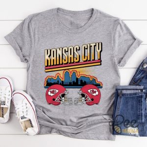 Kansas City Chiefs T Shirt Sweatshirt Hoodie Football Skyline Shirt Kc Chiefs Fan Proud Champions Gift beeteetalk 5