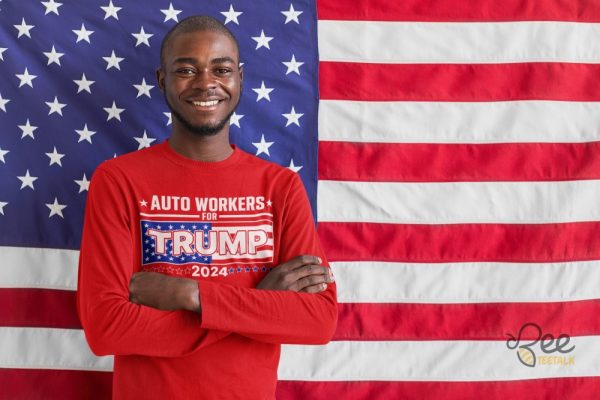 Auto Workers For Trump Shirt 2024 Fans Wearing Donald Trump Support Shirts At Detroit Rally Funny Controversy Shirts beeteetalk 1