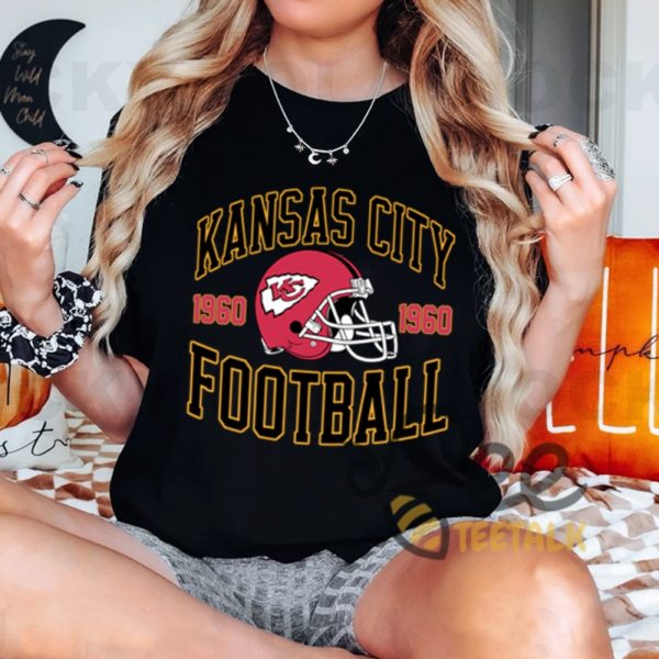 Kansas City Football Graphic Tee Shirt Vintage Kc Chiefs Sweatshirt T Shirt Hoodie Est 1960 beeteetalk 1