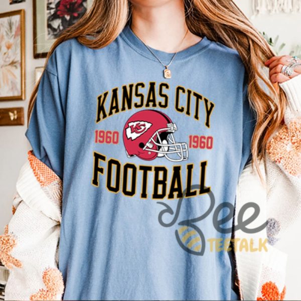 Kansas City Football Graphic Tee Shirt Vintage Kc Chiefs Sweatshirt T Shirt Hoodie Est 1960 beeteetalk 2