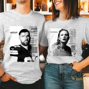 Travis Kelce And Taylor Swift Reputation Shirt Kansas City Chiefs Football Couple Matching Shirts Note A Design Travis Or Taylor In Customer Box beeteetalk 2