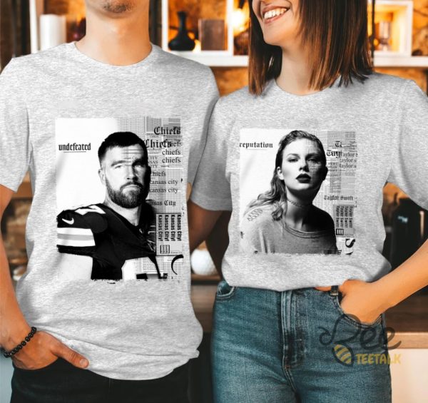 Travis Kelce And Taylor Swift Reputation Shirt Kansas City Chiefs Football Couple Matching Shirts Note A Design Travis Or Taylor In Customer Box beeteetalk 2