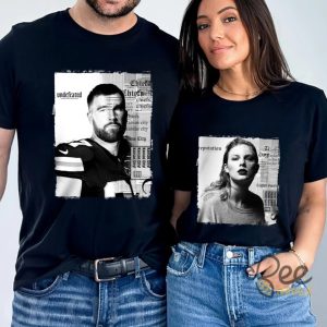 Travis Kelce And Taylor Swift Reputation Shirt Kansas City Chiefs Football Couple Matching Shirts Note A Design Travis Or Taylor In Customer Box beeteetalk 3