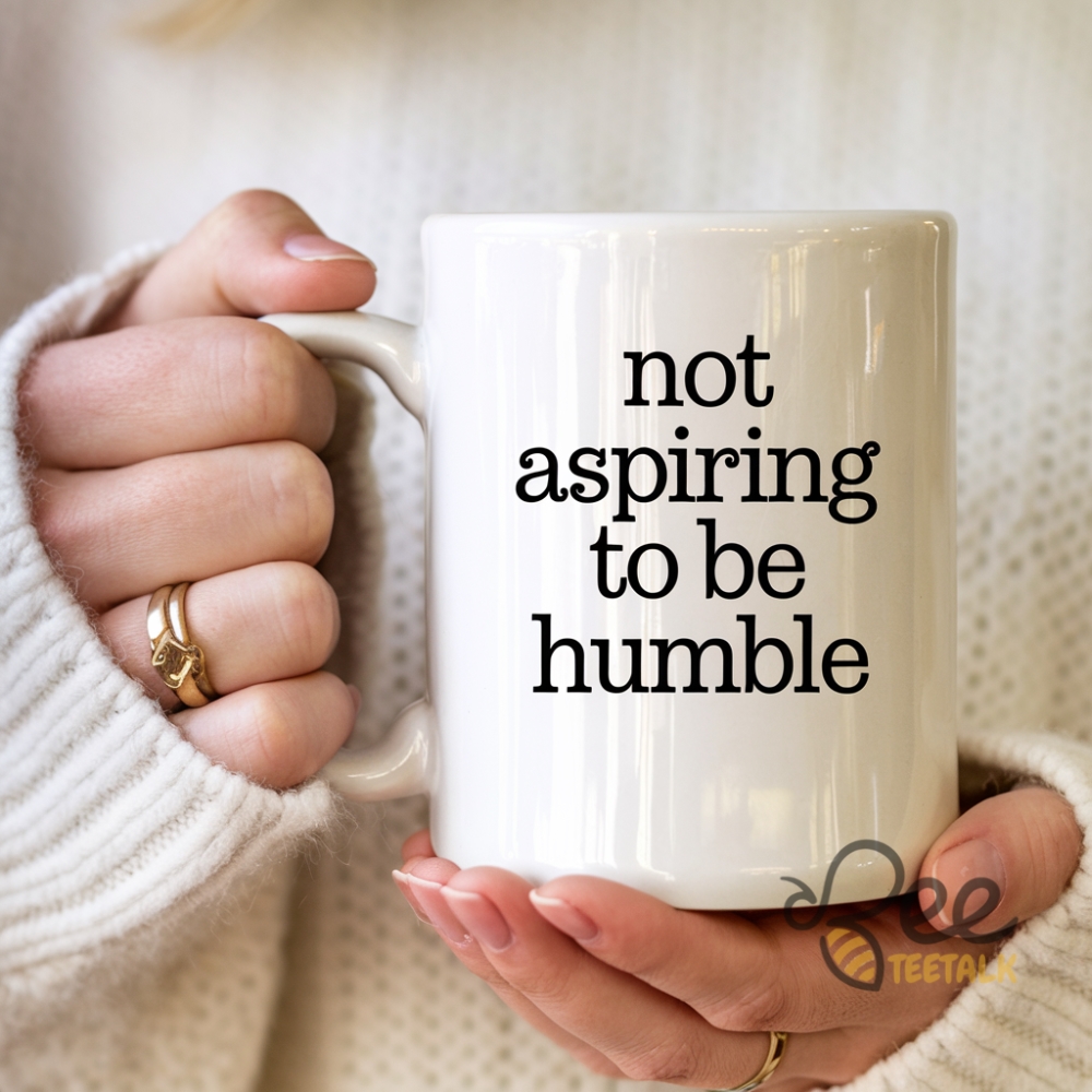 Not Aspiring To Be Humble Coffee Mug Kamala Harris Quote Ceramic Coffee Cup Gift For Feminist