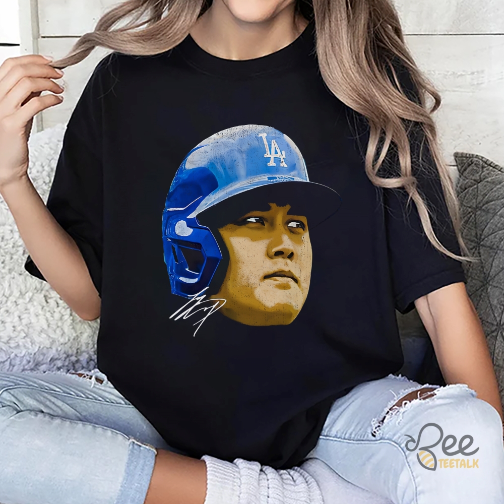 Dodgers Shohei Ohtani Vintage Look Big Face T Shirt Sweatshirt Hoodie La Baseball Gift For Otani Fans beeteetalk 1