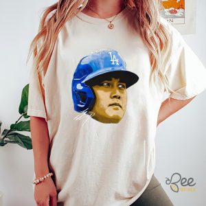 Dodgers Shohei Ohtani Vintage Look Big Face T Shirt Sweatshirt Hoodie La Baseball Gift For Otani Fans beeteetalk 5