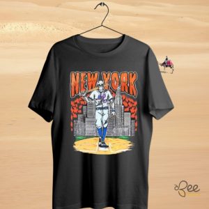 Reed Garrett New York Mets Skull Player Shirt Dead Threads Mlb 2024 Graphic Tee beeteetalk 2