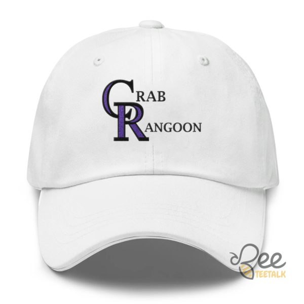 Crab Rangoon Embroidered Baseball Hat 2024 beeteetalk 3