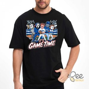 Horror Movie Characters Baseball Shirt Its Gametime T Shirt Sweatshirt Hoodie La Dodgers Halloween Graphic Tee beeteetalk 3