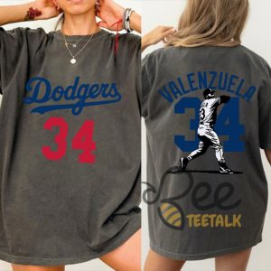 Rip Fernando Valenzuela Shirt 34 La Baseball Fernando El Toro Memorial T Shirt Sweatshirt Hoodie Graphic Tee beeteetalk 4