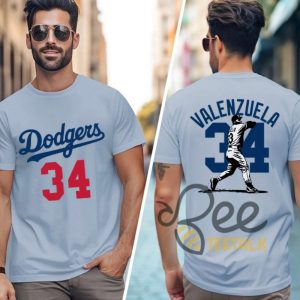 Rip Fernando Valenzuela Shirt 34 La Baseball Fernando El Toro Memorial T Shirt Sweatshirt Hoodie Graphic Tee beeteetalk 5