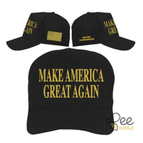 Donald Trump Gold Dark Maga Embroidered Baseball Hat 2024 beeteetalk 1