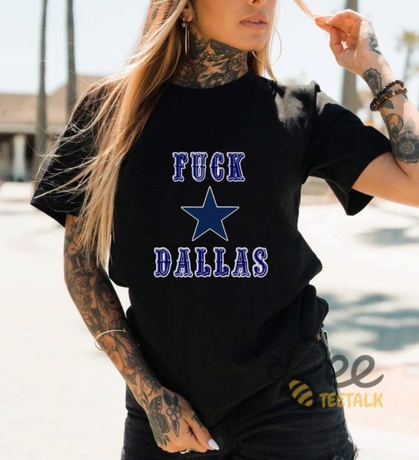 George Kittle Fuck Dallas Tshirt Sweatshirt Hoodie Kittle Fuck The Cowboys Funny Football Shirt beeteetalk 2