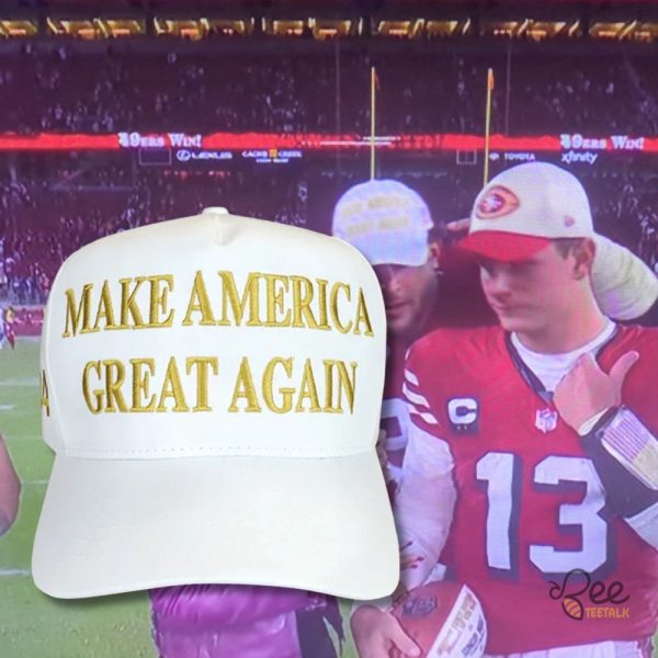 Nick Bosa Maga Hat On National Television Gold Donald Trump Make America Great Again Embroidered Baseball Cap beeteetalk 1